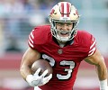 San Francisco 49ers running back Elijah Mitchell (25) warms up before an  NFL football game against the Arizona Cardinals, Sunday, Jan.8, 2023, in  Santa Clara, Calif. (AP Photo/Scot Tucker Stock Photo - Alamy