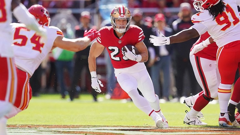 Carolina Panthers at San Francisco 49ers: Christian McCaffrey back