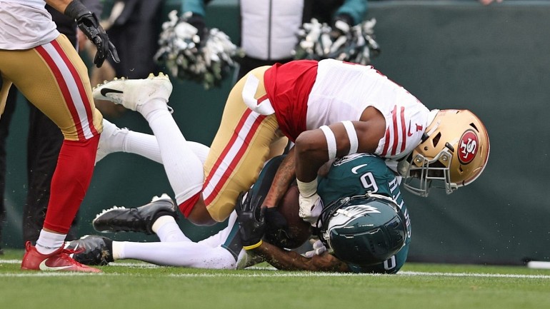 49ers-Eagles NFC title game: Challenges make a difference early