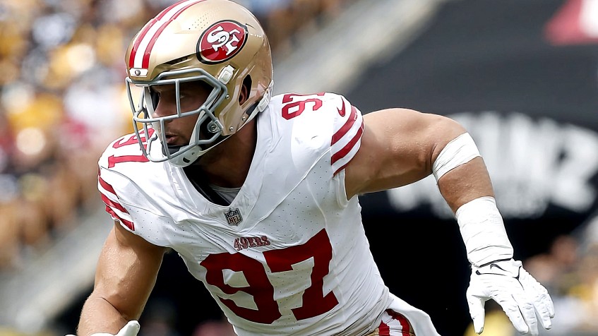 Nick Bosa does conditioning work as 49ers practice for Steelers