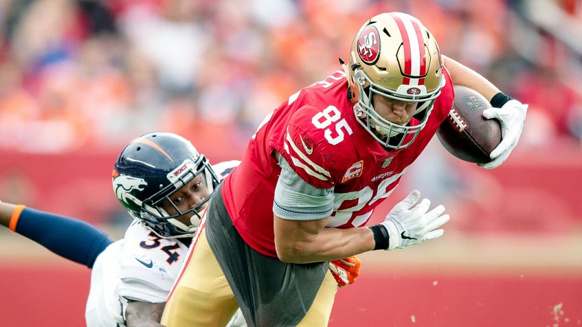 George Kittle's record-breaking day carries the 'Niners to victory over the  Broncos, NFL News, Rankings and Statistics