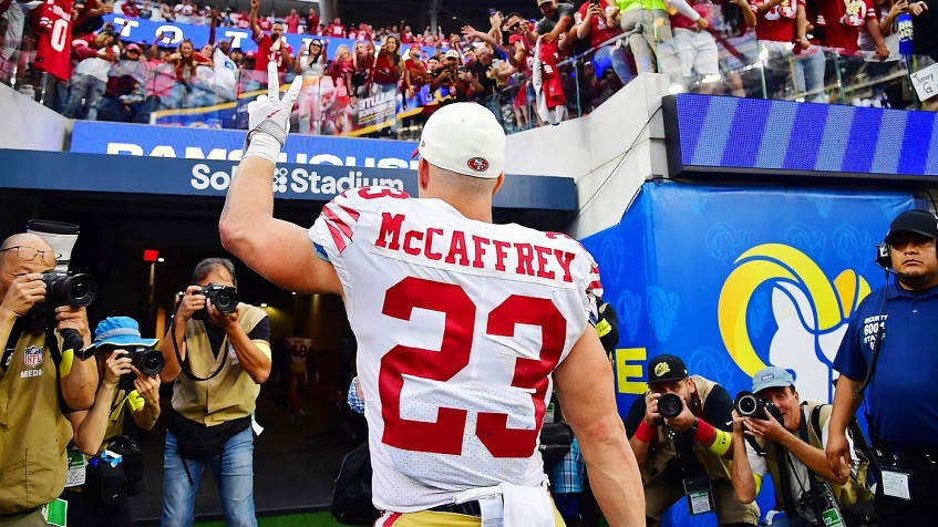 49ers' Christian McCaffrey named NFC Offensive Player of the Week