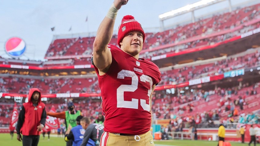 Christian Mccaffrey Gold Rusher CMC 49ers San Francisco Niners 