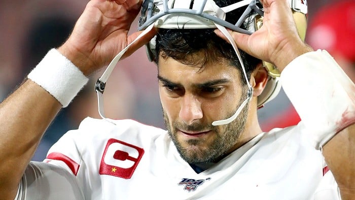 Jimmy Garoppolo: I say baby like 500 times throughout a game just to my  teammates.