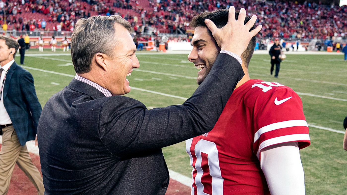 49ers: John Lynch gets real on Tom Brady, Jimmy Garoppolo talks