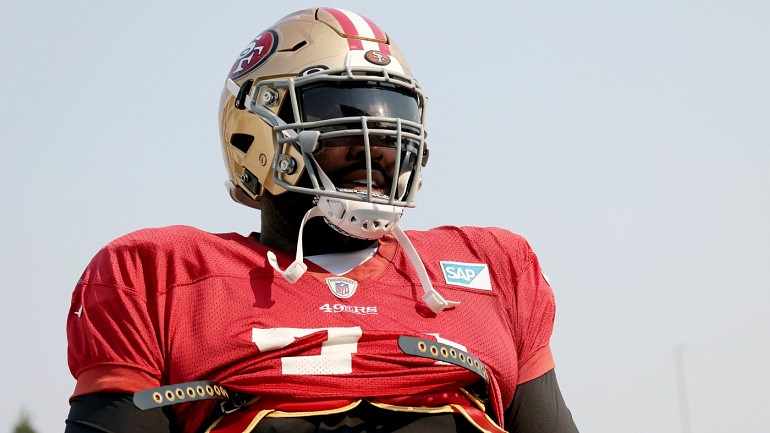 Niners LT Trent Williams likely suffered a high ankle sprain