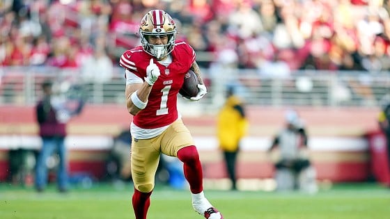 49ers Notebook: Ricky Pearsall gets back to piling up stats; Is Trent Williams giving up on his TD dream?; The meaning of 10 wins; Happy Birthday, Kyle Shanahan