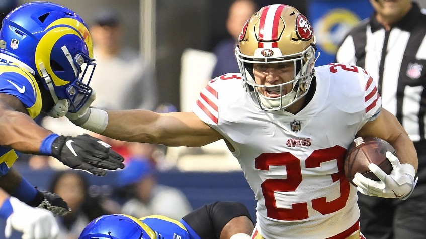 49ers-Rams live blog: Christian McCaffrey scores, Brandon Aiyuk returns