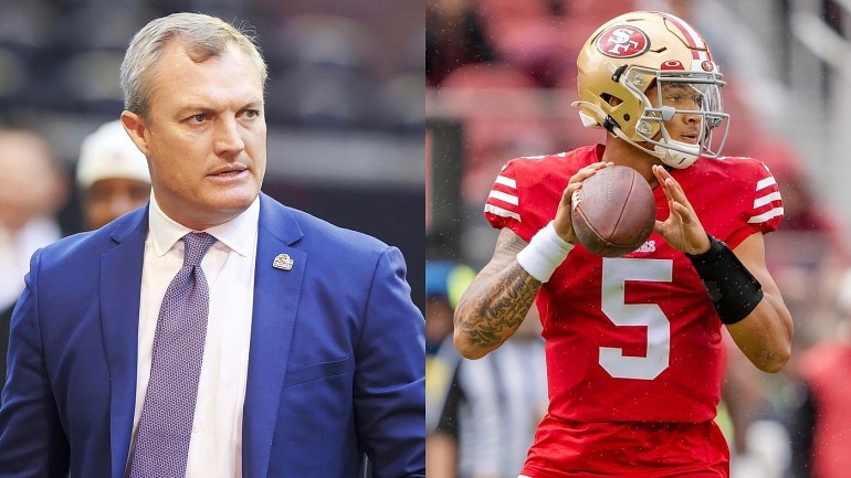 John Lynch on report that 49ers have been shopping Trey Lance: That's not  accurate