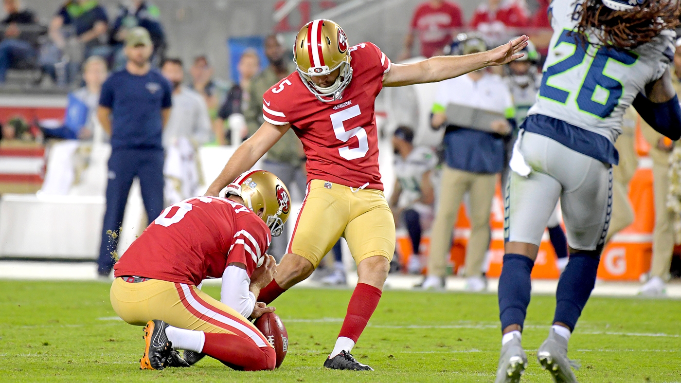 49ers waive rookie kicker Chase McLaughlin with Robbie Gould