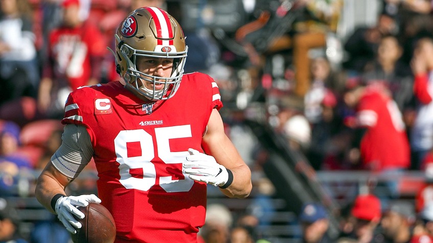 San Francisco 49ers - George Kittle has been named one of three finalists  for the NFL's 12th annual Salute to Service Award 