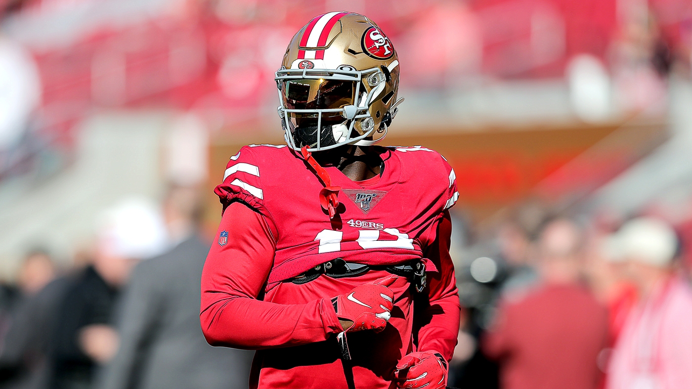 49ers' Deebo Samuel misses practice with contusion; Trent Williams