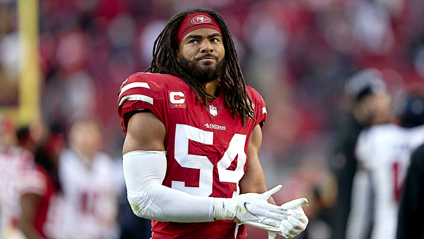 San Francisco 49ers middle linebacker Fred Warner (54) in action