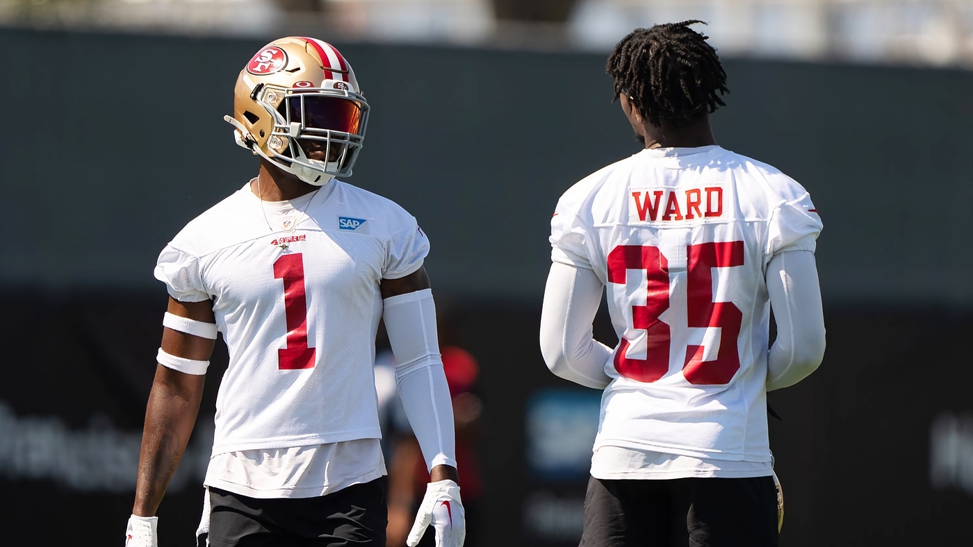 San Francisco 49ers' Deommodore Lenoir takes part in drills during