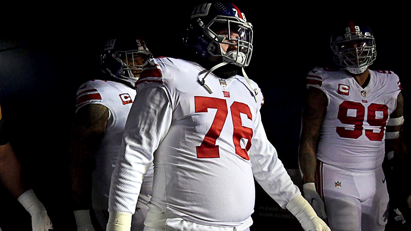 San Francisco 49ers center Jake Brendel heads to the locker room