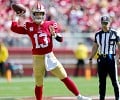 McCaffrey throws, catches, rushes for TDs, Niners rout Rams – KXAN Austin