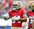 San Francisco 49ers cornerback Ambry Thomas (20) warms up before an NFL  football game against the New Orleans Saints, Sunday, Nov.27, 2022, in  Santa Clara, Calif. (AP Photo/Scot Tucker Stock Photo - Alamy