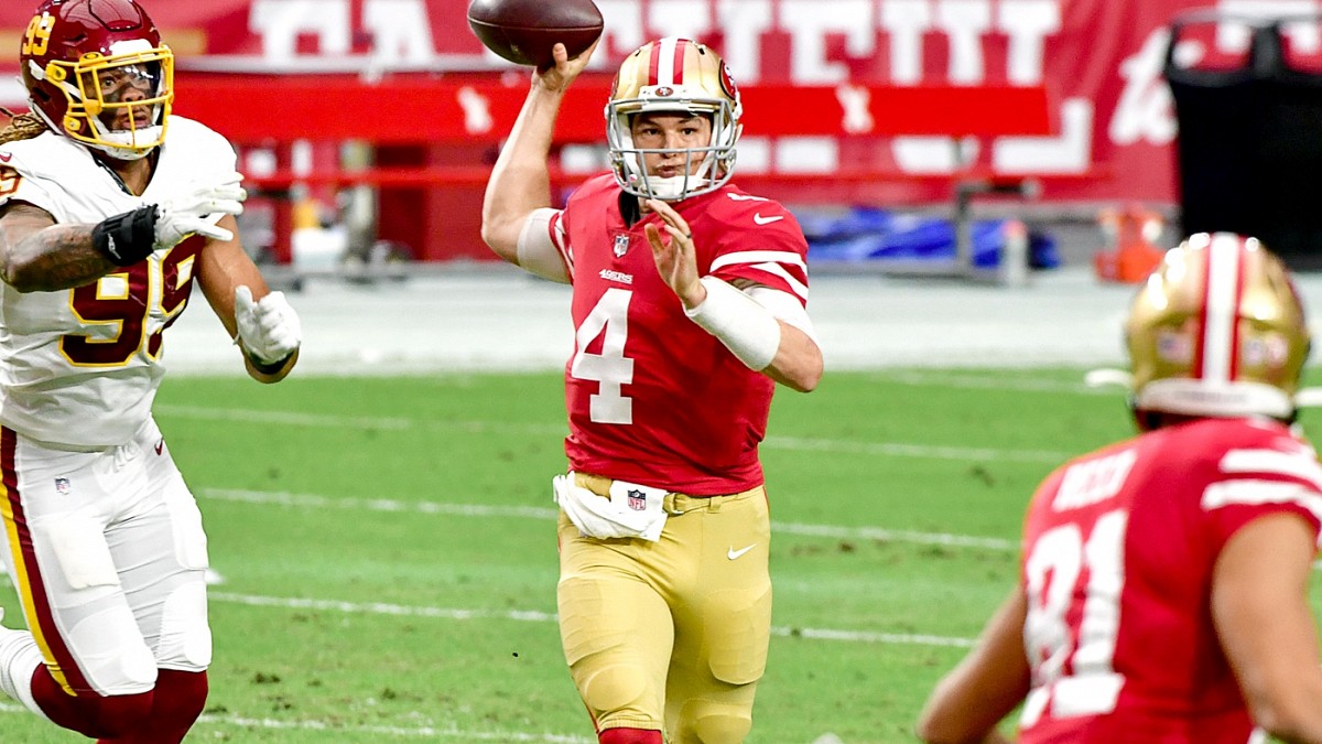 49ers' Nick Mullens will start, have chance to match Joe Montana