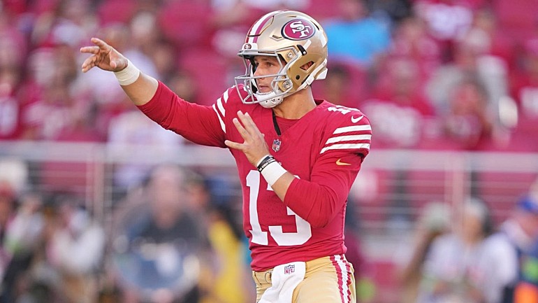 49ers QB Brock Purdy stats inside 10-yard line