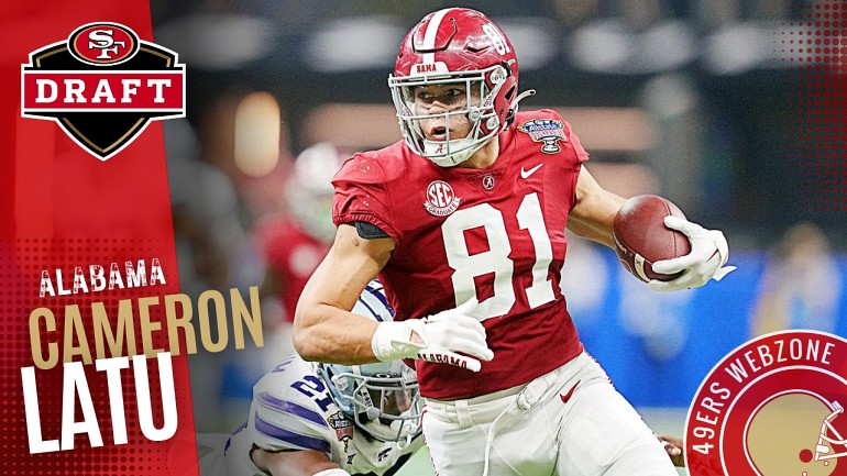 Alabama TE Cameron Latu Selected 101st Overall by the 49ers