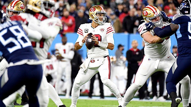 49ers' Garoppolo not requiring surgery, may face Texans