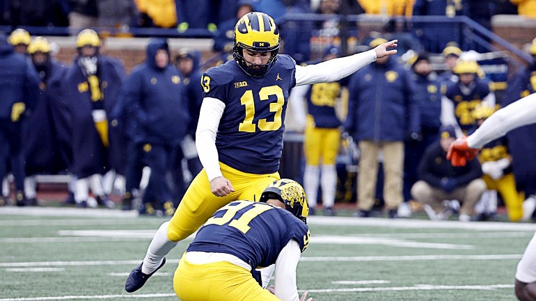 49ers pick Michigan kicker Jake Moody No. 99 overall in 2023 NFL