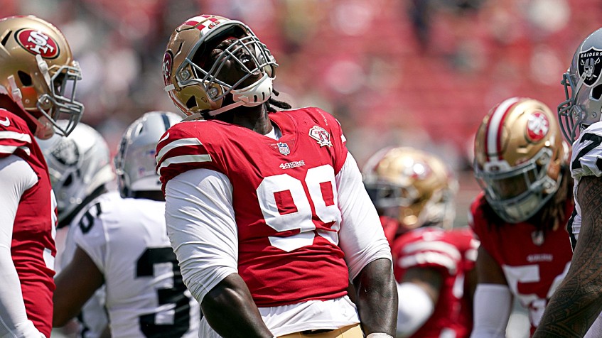 49ers' Javon Kinlaw won't play vs. Rams because of latest knee issue