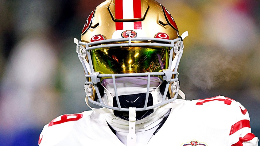 49ers WR Deebo Samuel Rocks Louis Vuitton Visor Ahead of Sunday's