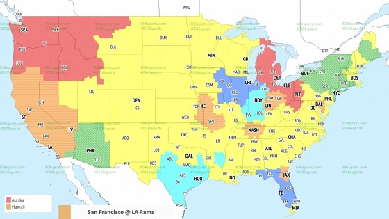 506 Sports - NFL Maps: Week 5, 2021