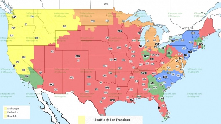 NFL Week 3 TV coverage maps