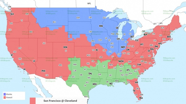 49ers-Cowboys TV schedule: Broadcast maps in the US, international - Niners  Nation