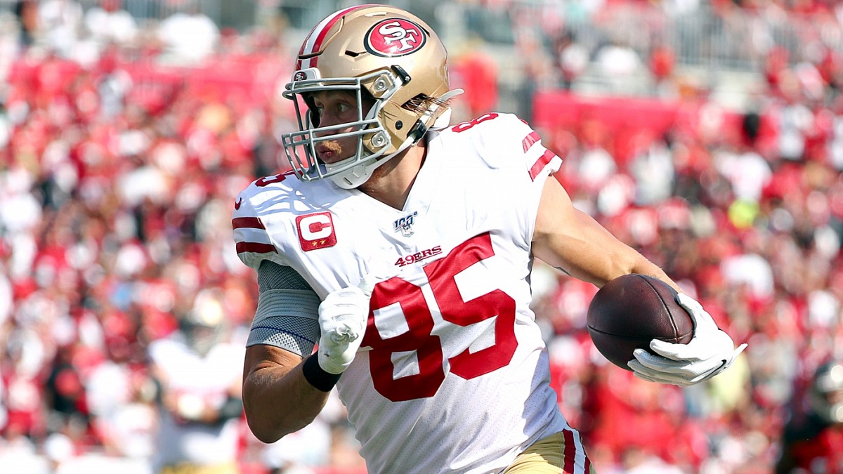 George Kittle San Francisco 49ers Tight End v Green Bay 2019 Images