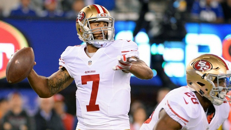 Colin Kaepernick's game-worn jersey from his 49ers debut fetches