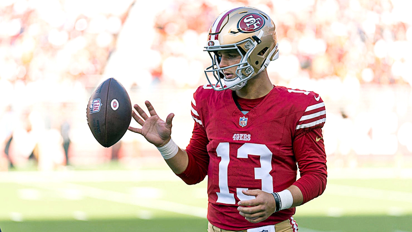 Brock Purdy on a pitch count in Monday's 49ers practice