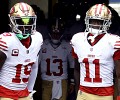 San Francisco 49ers' Taco Charlton (77) takes part in drills during the NFL  team's football training camp in Santa Clara, Calif., Tuesday, Aug. 1,  2023. (AP Photo/Jeff Chiu Stock Photo - Alamy