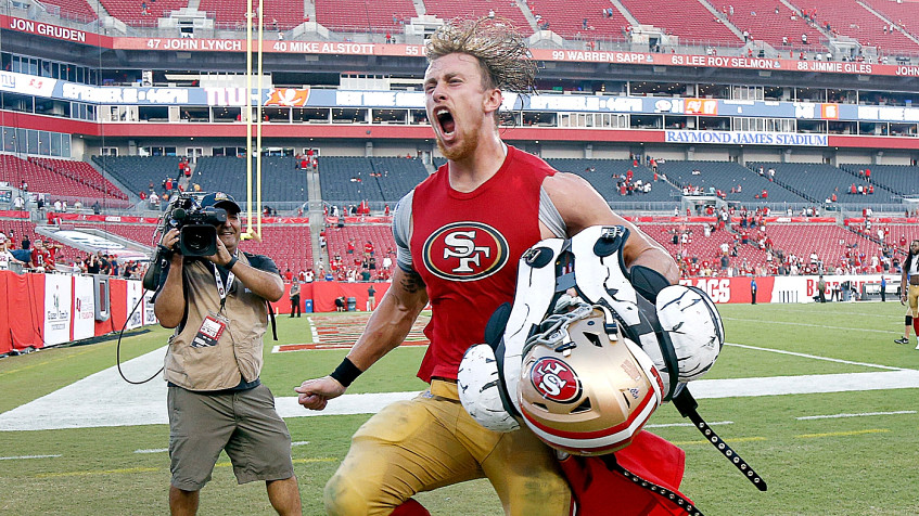 George Kittle was so excited to finally meet The Rock that he got