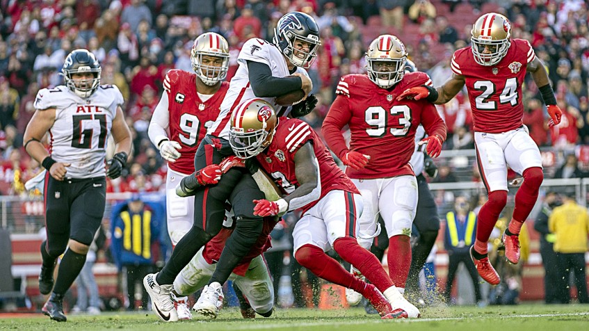 Jaquiski Tartt calls PFF 'a joke' after poor grade from 49ers-Falcons