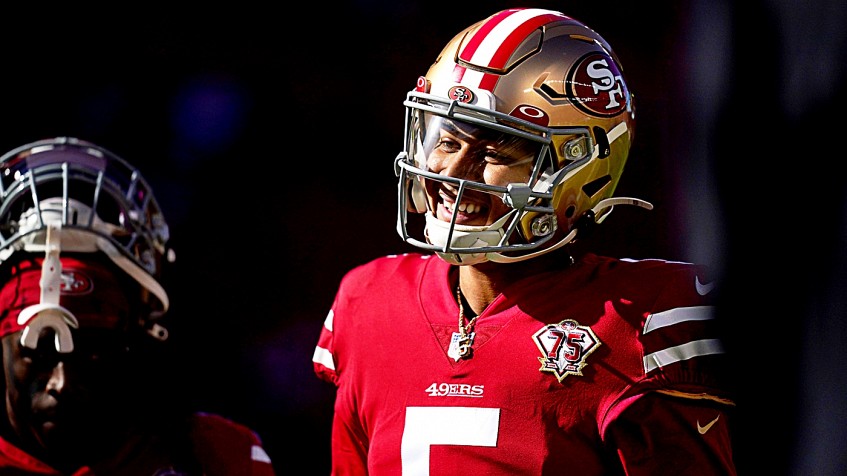 Jerry Rice reveals one area where 49ers QB Trey Lance can improve