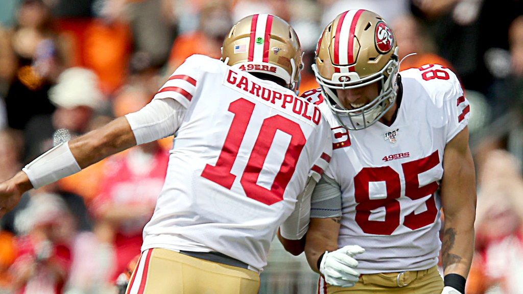 George Kittle on Jimmy Garoppolo: 'He sets an example' for 49ers